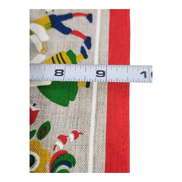 Swedish‎ Scandinavian Nordic Folk Dancer Floral Linen Tea Towel - Picture 5 of 5